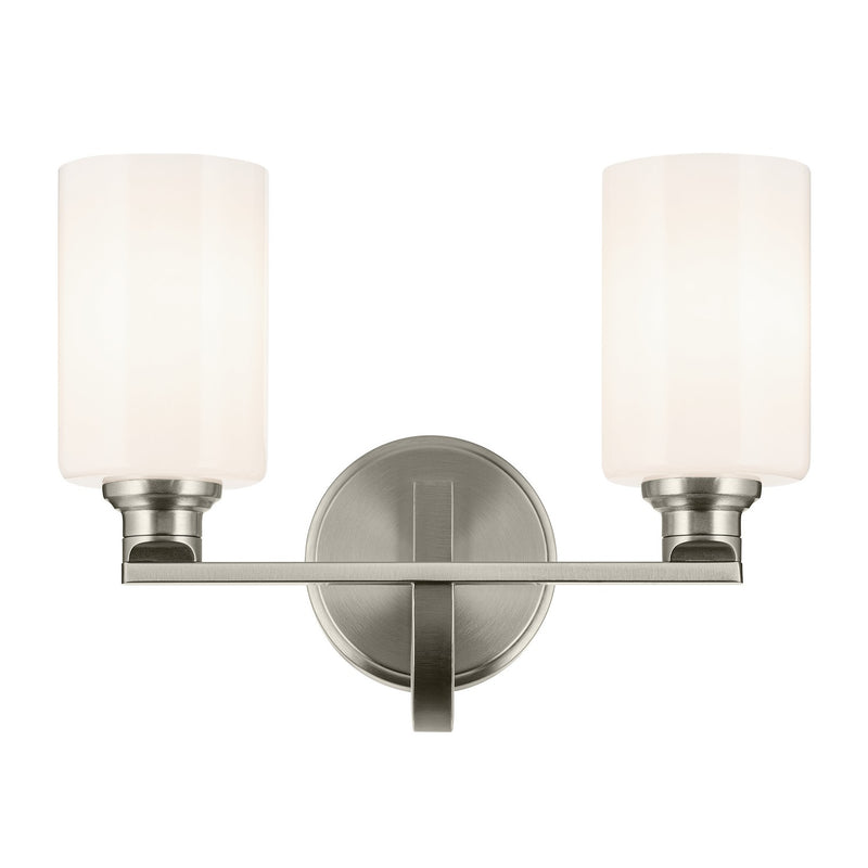 Kichler 55225NI Two Light Bath, Brushed Nickel