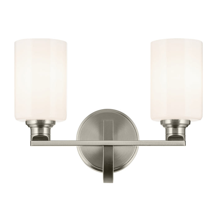 Kichler 55225NI Two Light Bath, Brushed Nickel