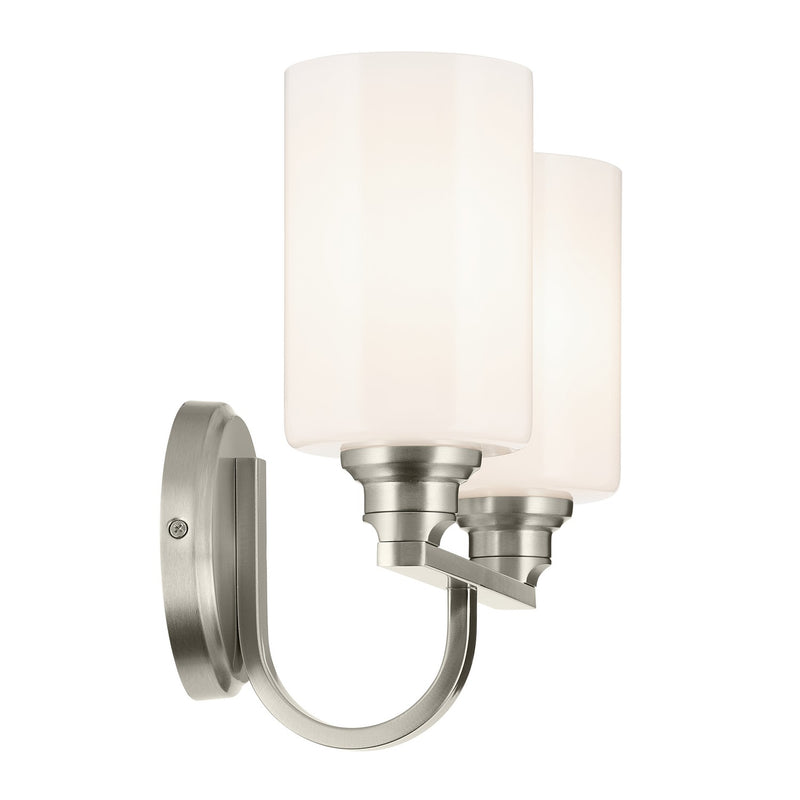 Kichler 55225NI Two Light Bath, Brushed Nickel