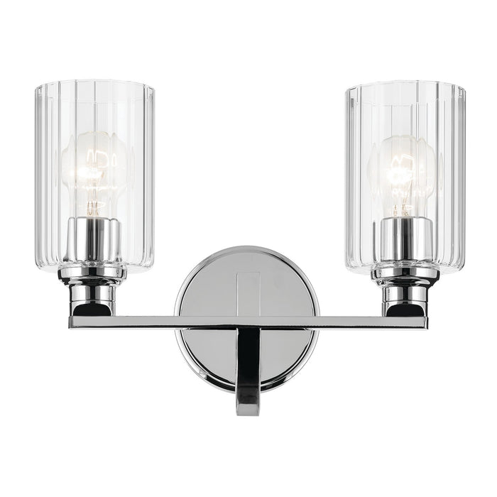 Kichler 55225CHFLU Two Light Bath, Chrome