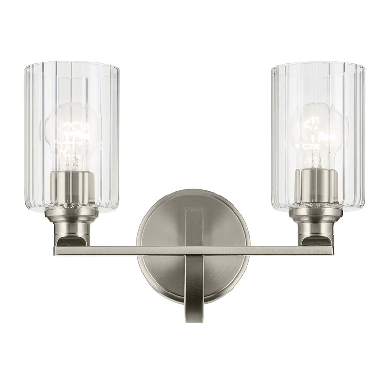 Kichler 55225NIFLU Two Light Bath, Brushed Nickel