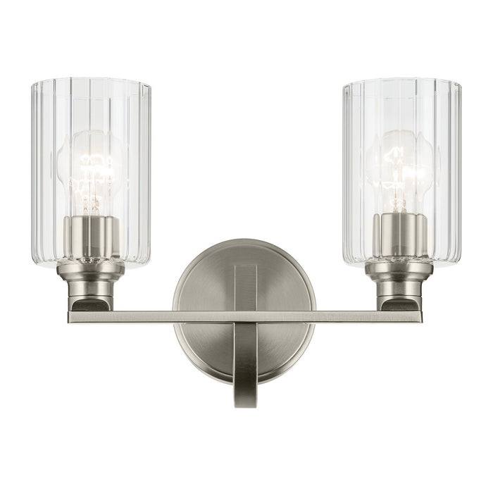 Kichler 55225NIFLU Two Light Bath, Brushed Nickel