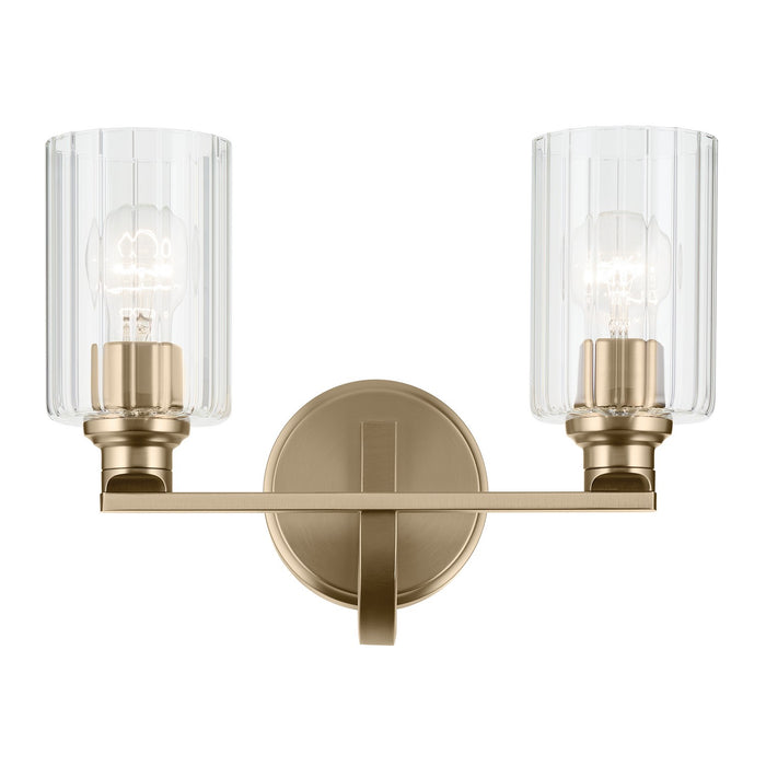 Kichler 55225CPZFLU Two Light Bath, Champagne Bronze