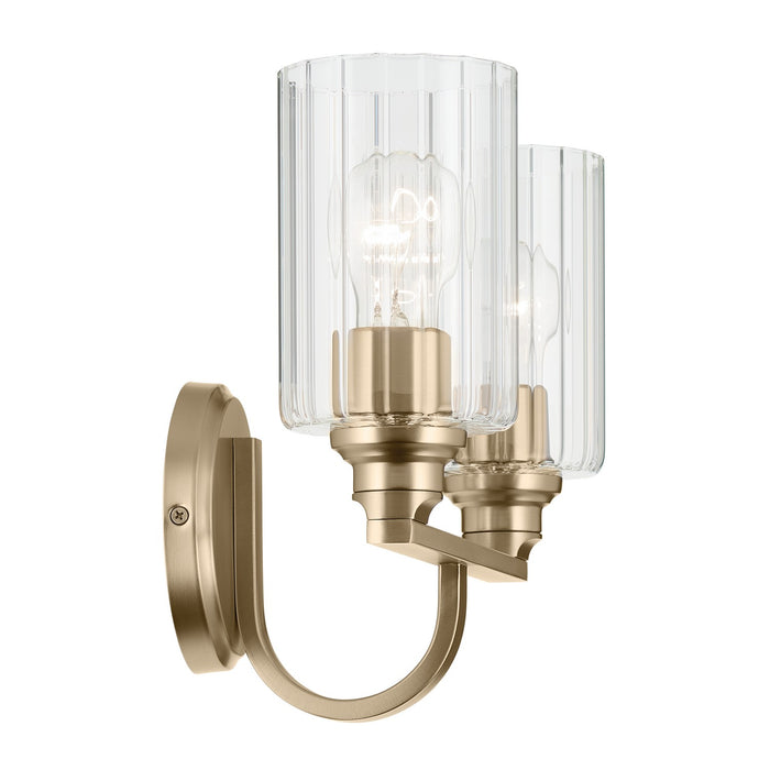 Kichler 55225CPZFLU Two Light Bath, Champagne Bronze