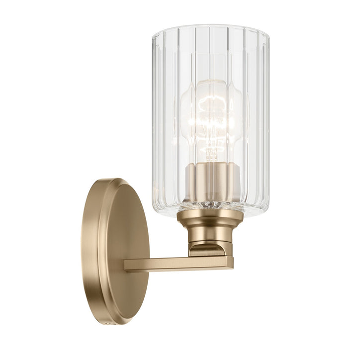 Kichler 55224CPZFLU One Light Wall Sconce, Champagne Bronze