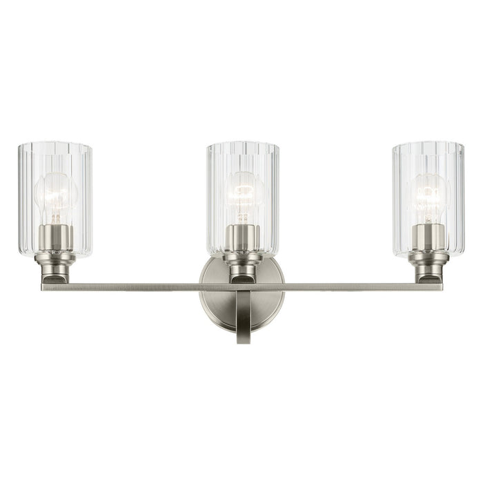 Kichler 55226NIFLU Three Light Bath, Brushed Nickel