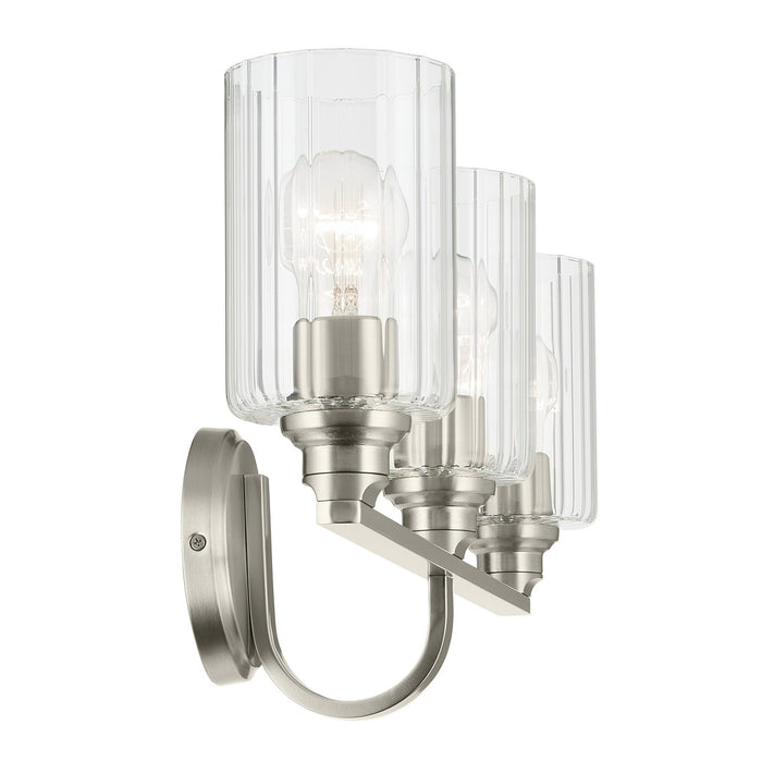 Kichler 55226NIFLU Three Light Bath, Brushed Nickel