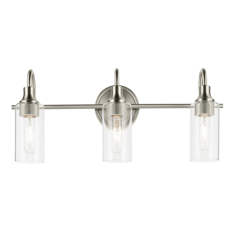 Kichler 55211NI Three Light Bath, Brushed Nickel