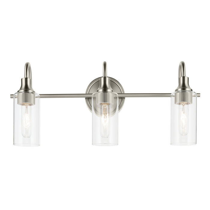 Kichler 55211NI Three Light Bath, Brushed Nickel