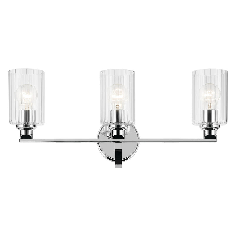 Kichler 55226CHFLU Three Light Bath, Chrome