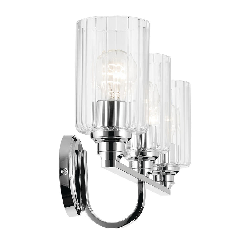 Kichler 55226CHFLU Three Light Bath, Chrome