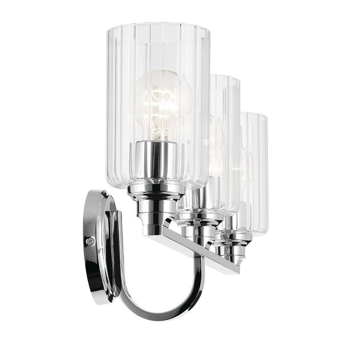 Kichler 55226CHFLU Three Light Bath, Chrome