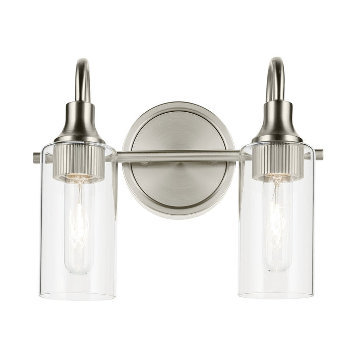 Kichler 55210NI Two Light Bath, Brushed Nickel