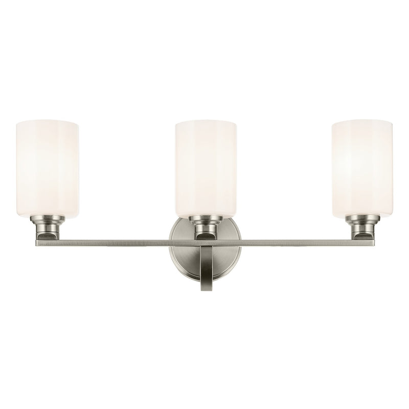 Kichler 55226NI Three Light Bath, Brushed Nickel