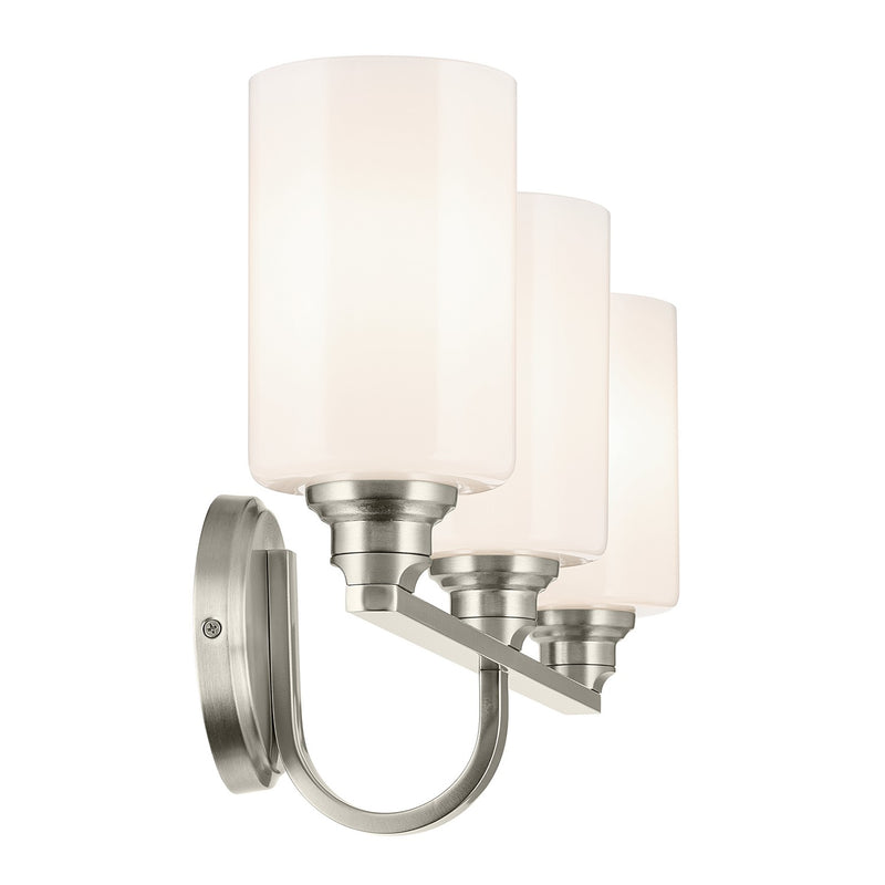 Kichler 55226NI Three Light Bath, Brushed Nickel