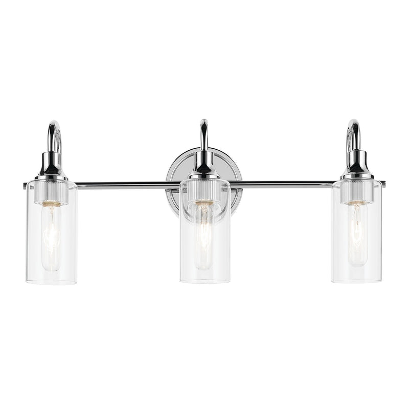 Kichler 55211CH Three Light Bath, Chrome