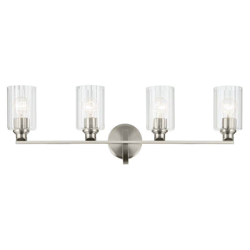 Kichler 55227NIFLU Four Light Bath, Brushed Nickel