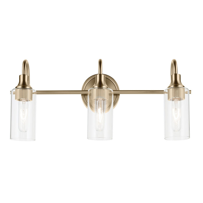 Kichler 55211CPZ Three Light Bath, Champagne Bronze