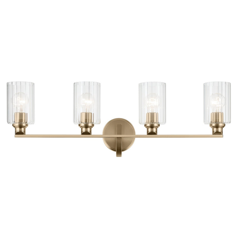 Kichler 55227CPZFLU Four Light Bath, Champagne Bronze