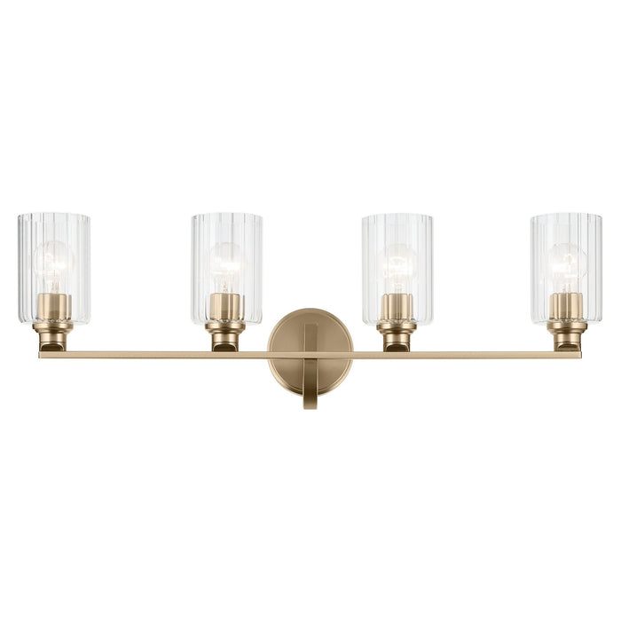 Kichler 55227CPZFLU Four Light Bath, Champagne Bronze