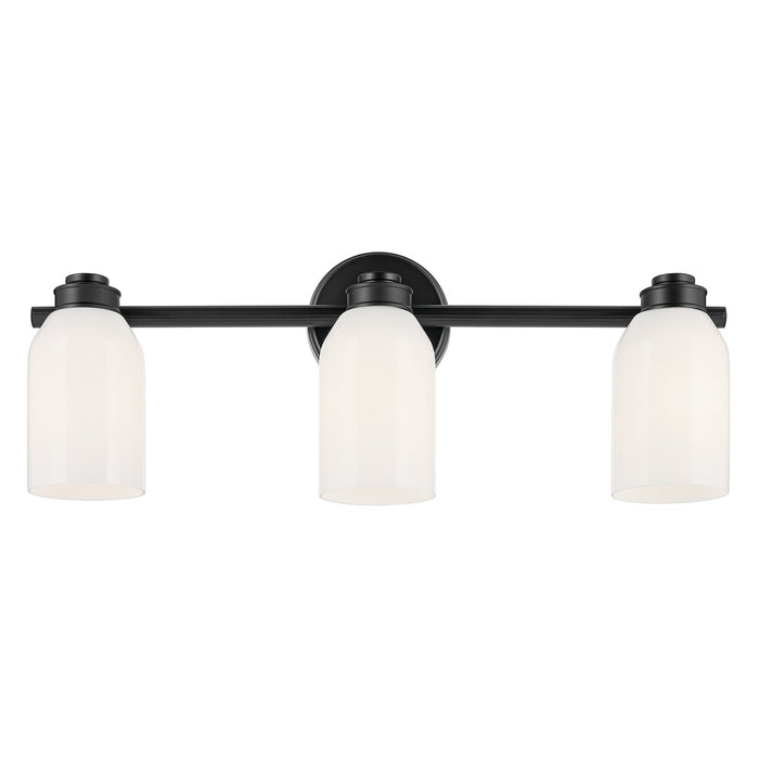 Kichler 55202BK Three Light Bath, Black
