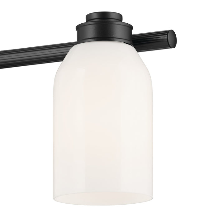 Kichler 55202BK Three Light Bath, Black