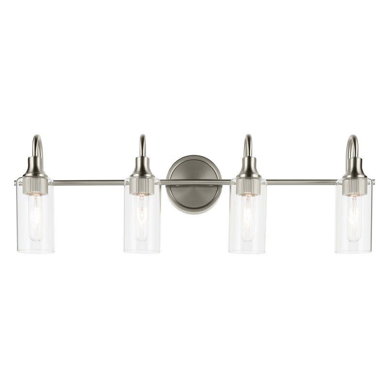 Kichler 55212NI Four Light Bath, Brushed Nickel