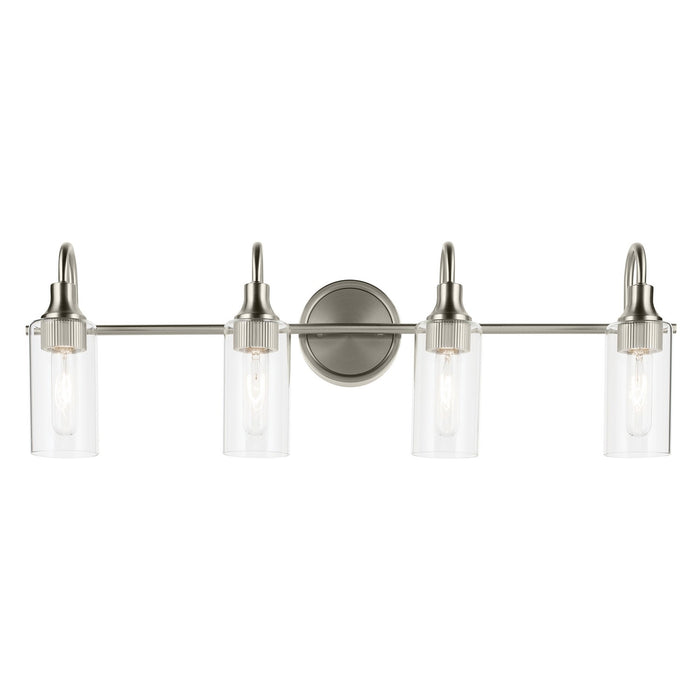 Kichler 55212NI Four Light Bath, Brushed Nickel