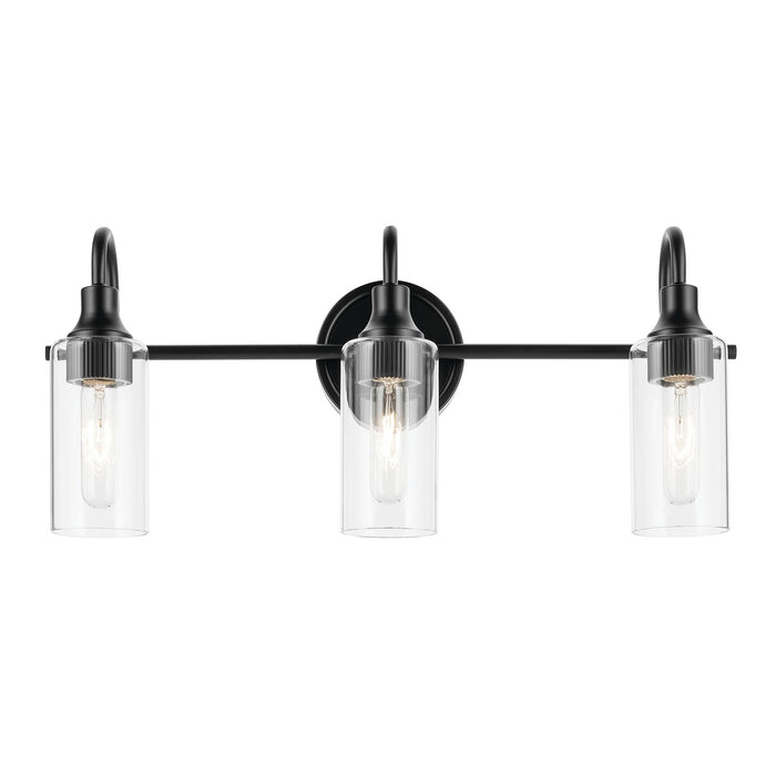 Kichler 55211BK Three Light Bath, Black