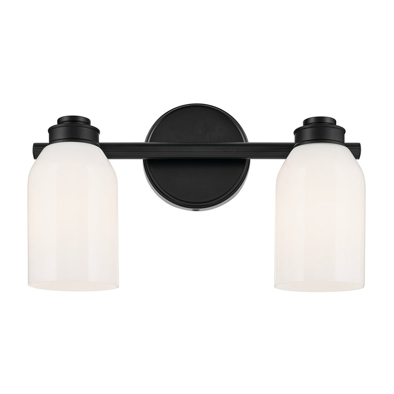 Kichler 55201BK Two Light Bath, Black