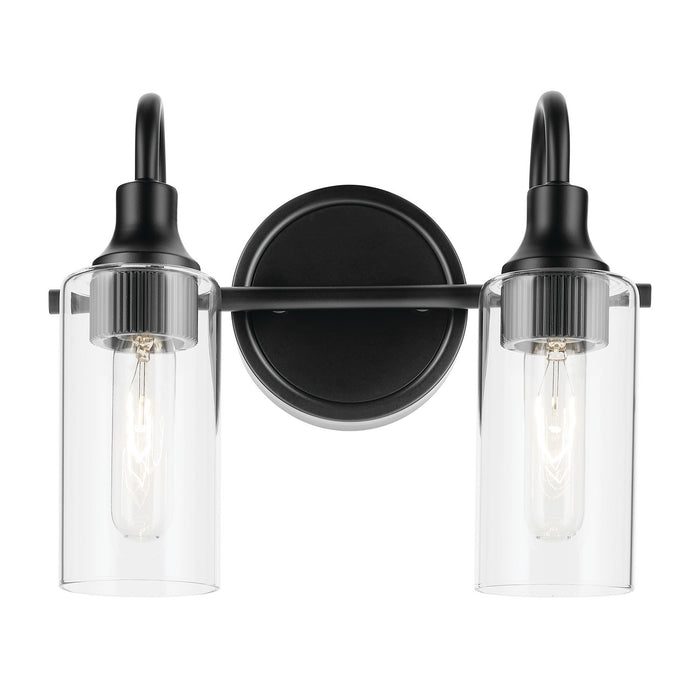 Kichler 55210BK Two Light Bath, Black