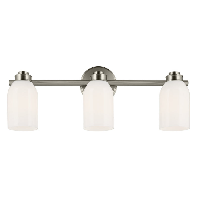 Kichler 55202NI Three Light Bath, Brushed Nickel