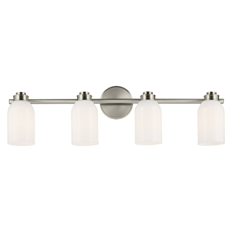 Kichler 55203NI Four Light Bath, Brushed Nickel