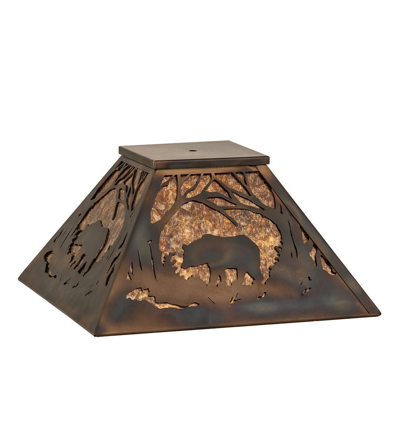 Meyda Tiffany 250383 Shade, Dark Burnished Antique Copper