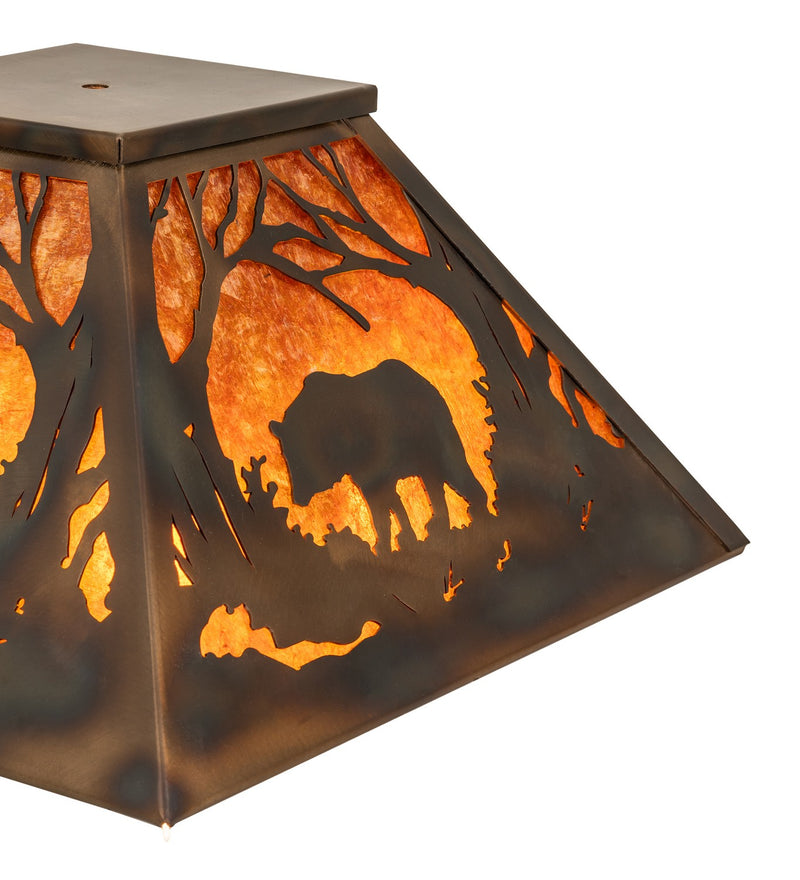 Meyda Tiffany 250383 Shade, Dark Burnished Antique Copper