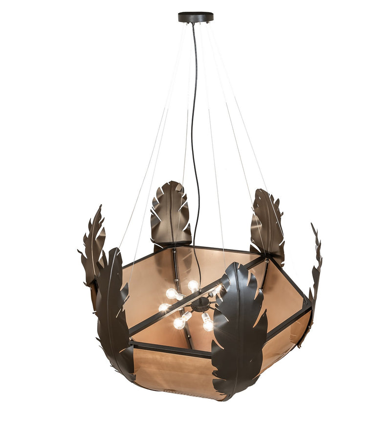 Meyda Tiffany 256600 LED Pendant, Statuary Bronze Metallic