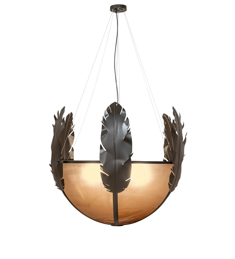 Meyda Tiffany 256600 LED Pendant, Statuary Bronze Metallic