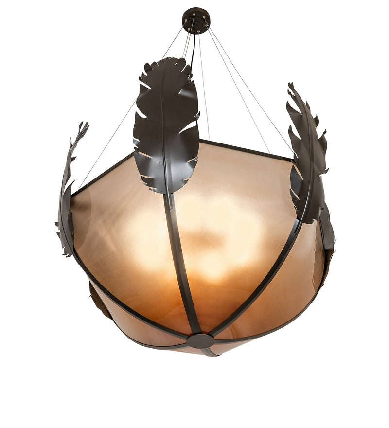 Meyda Tiffany 256600 LED Pendant, Statuary Bronze Metallic