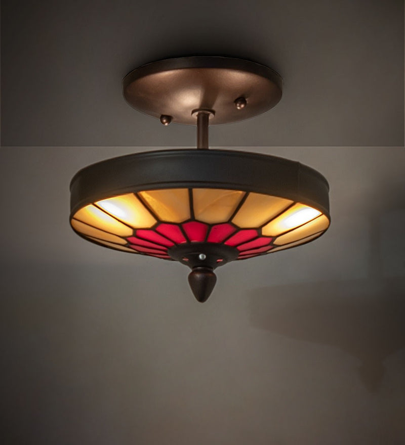 Meyda Tiffany 270315 Three Light Semi-Flushmount