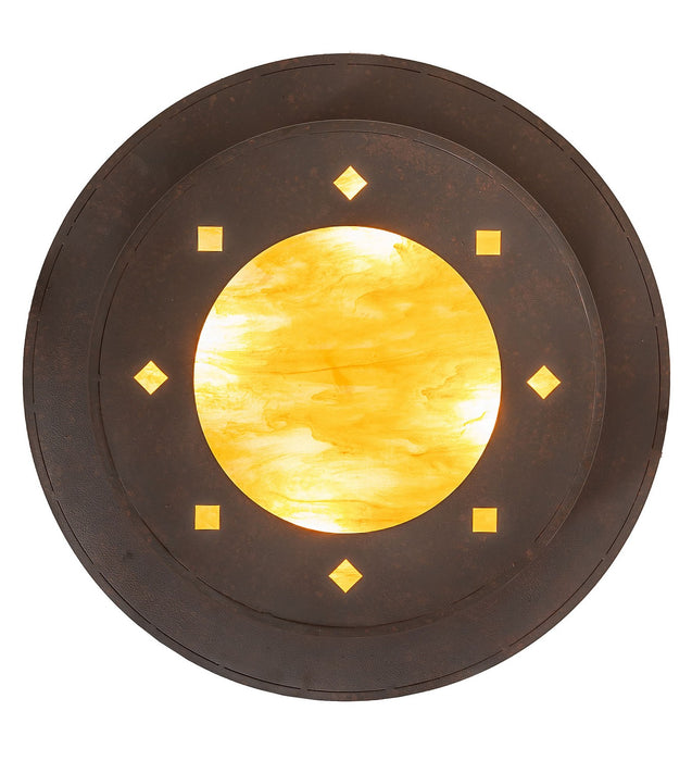 Meyda Tiffany 271689 Four Light Pendant, Rusty Nail