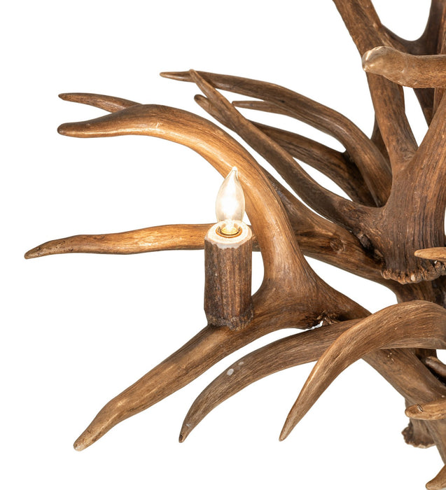 Meyda Tiffany 274086 Four Light Chandelier, Natural Antler