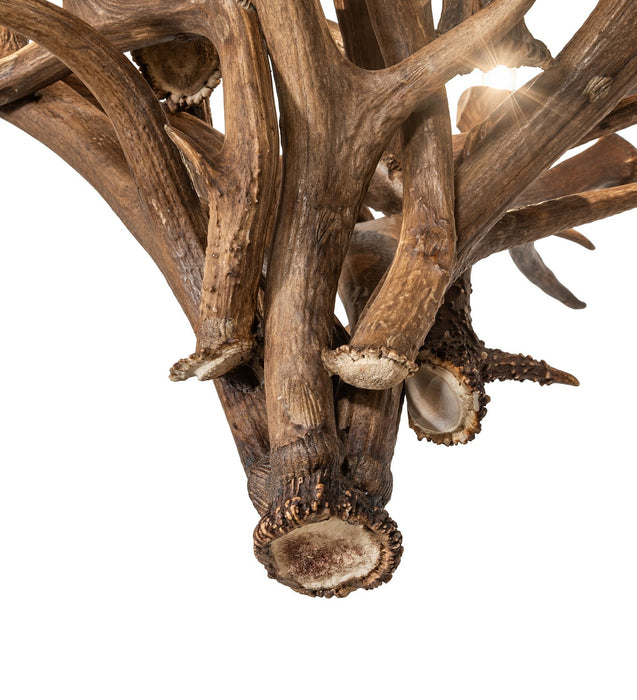 Meyda Tiffany 274086 Four Light Chandelier, Natural Antler