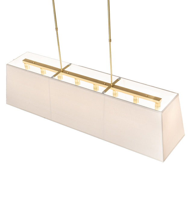 Meyda Tiffany 274088 Eight Light Pendant, Brushed Brass