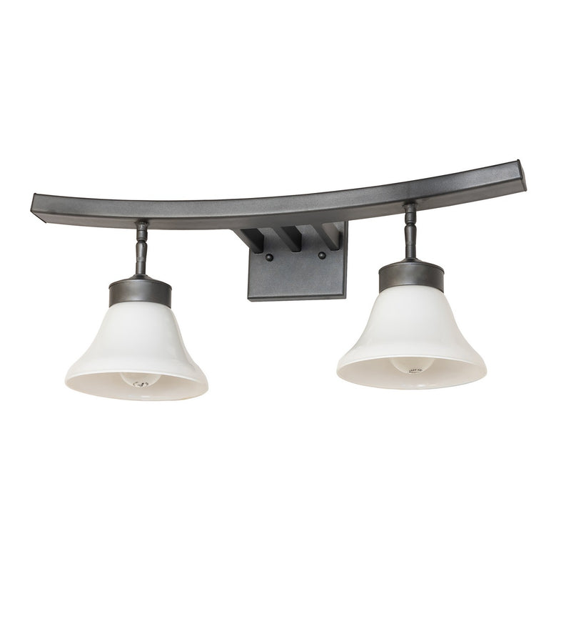 Meyda Tiffany 274928 Two Light Vanity, Blackened Pewter