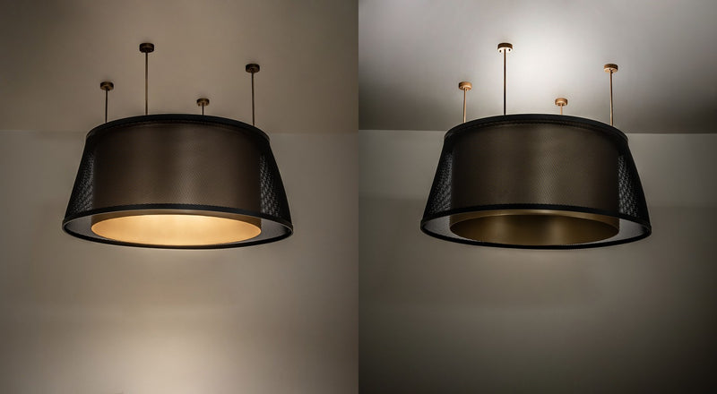 Meyda Tiffany 275011 LED Pendant, Gold Metallic/ Flat Black