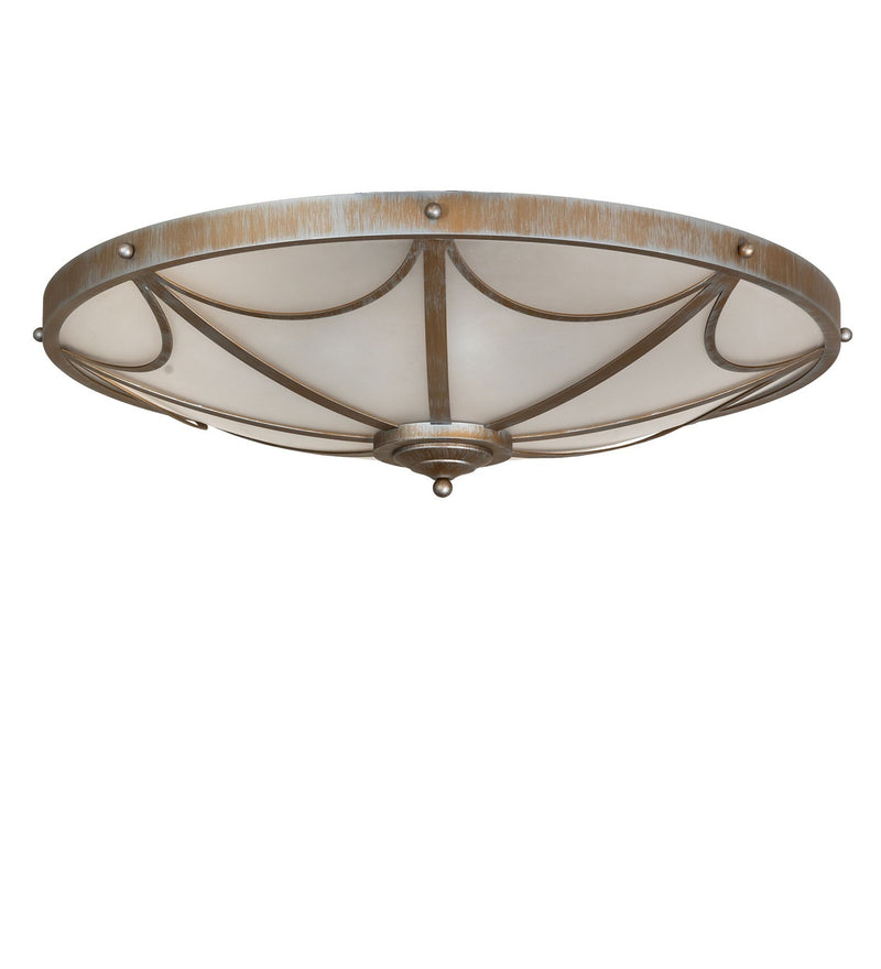 Meyda Tiffany 276209 Eight Light Semi-Flushmount, Antique Silver