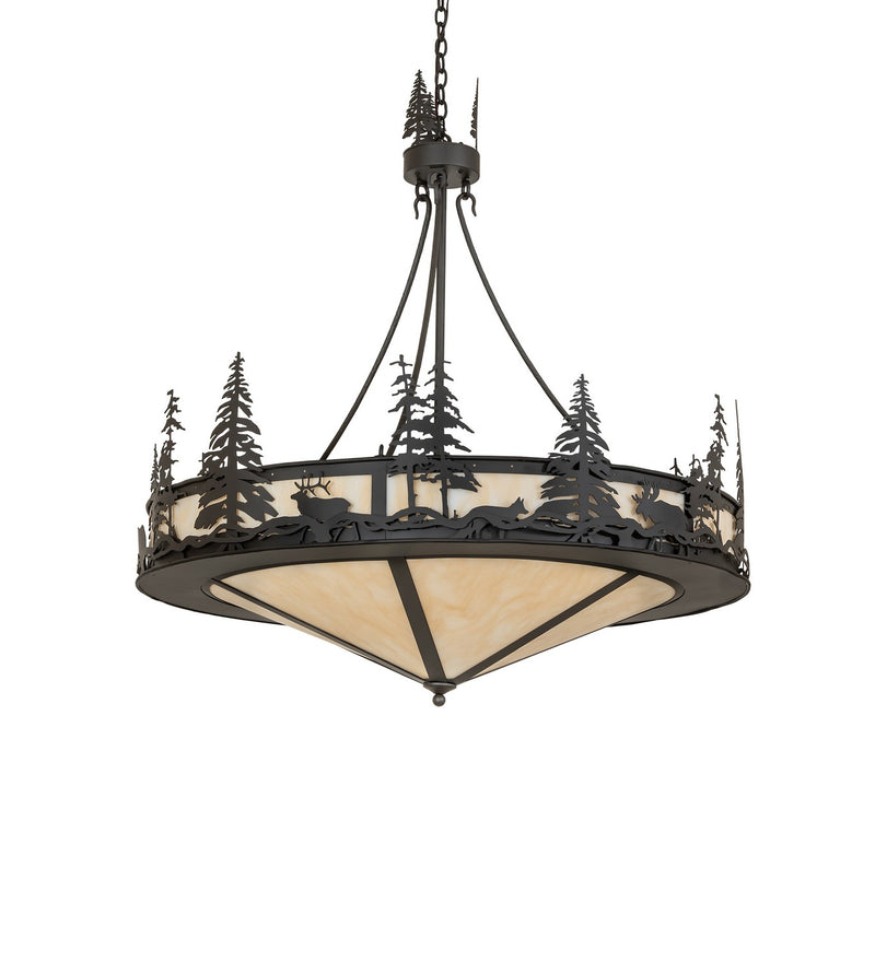 Meyda Tiffany 276264 Six Light Pendant, Oil Rubbed Bronze