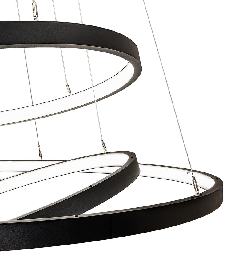 Meyda Tiffany 276311 LED Chandelier, Textured Black
