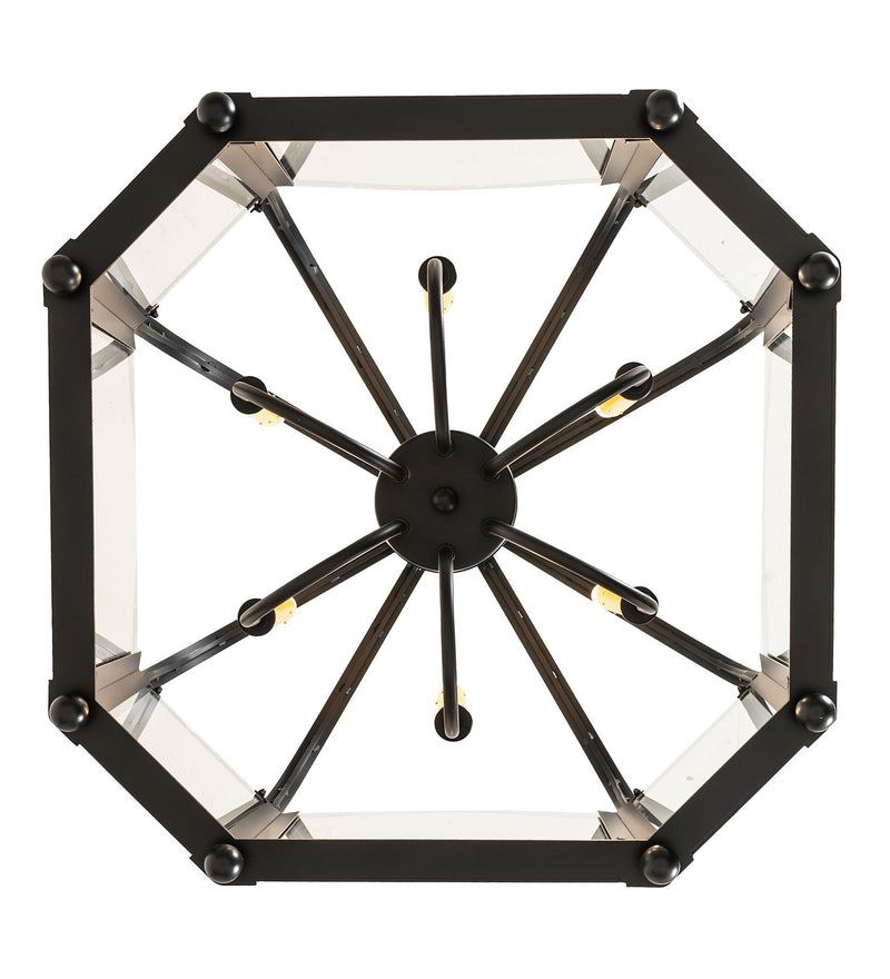 Meyda Tiffany 276580 Six Light Pendant, Flat Black