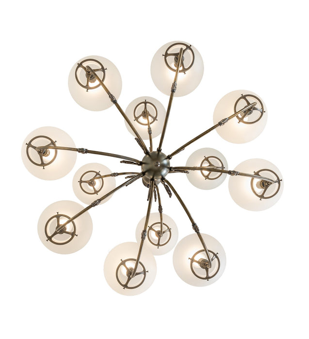 Meyda Tiffany 276940 12 Light Chandelier, Antique Brass